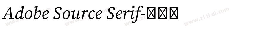Adobe Source Serif字体转换 Adobe Source Serif字体转换